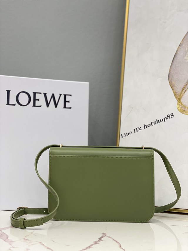 Loewe專櫃2022全新Goya系列中號手袋 羅意威爆款純色全皮肩背斜挎女包 lyw1067